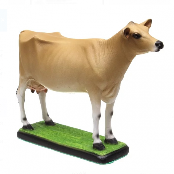 Escultura Vaca Jersey em Resina